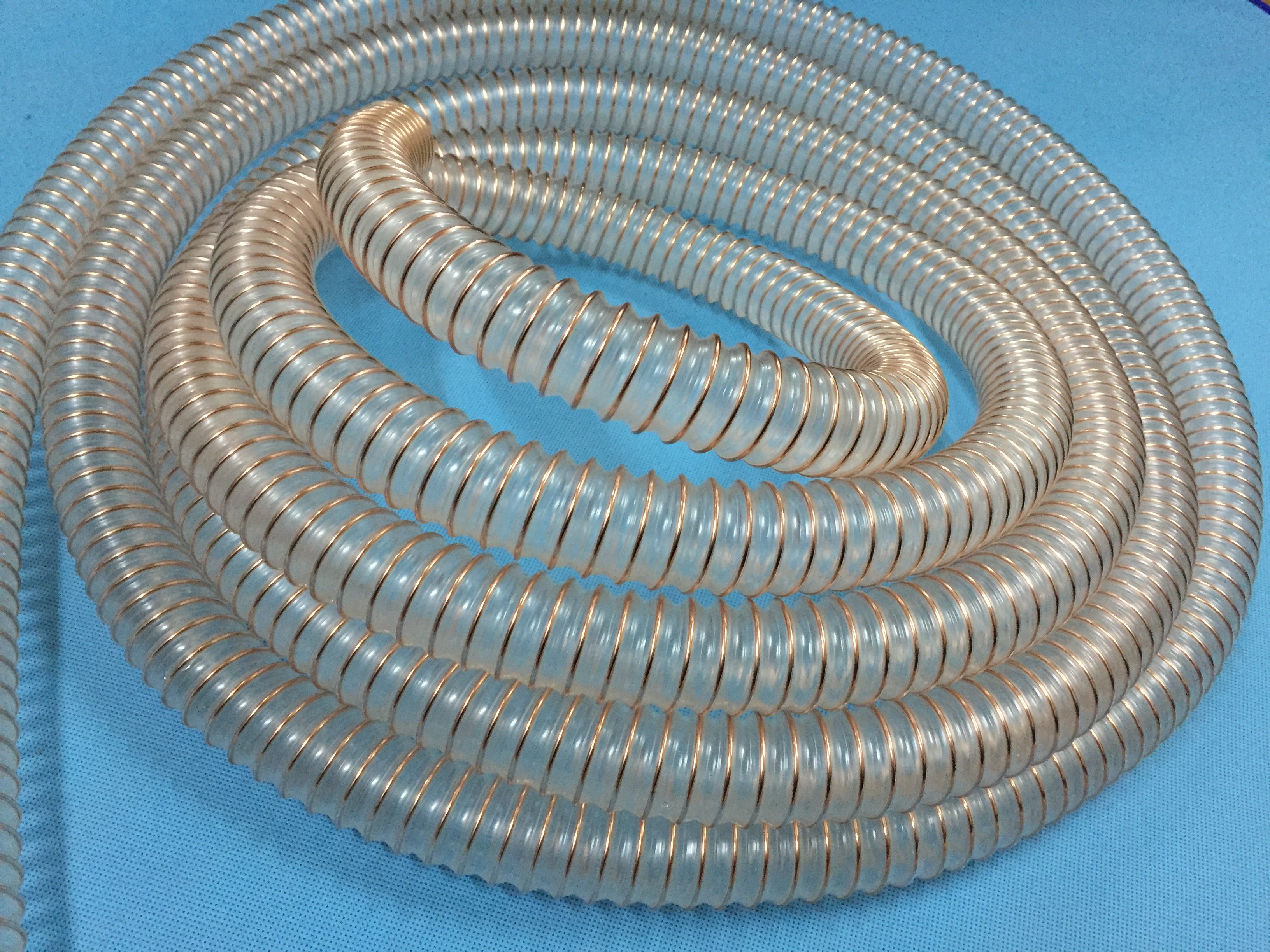 pu聚氨酯风管 防静电 pu耐磨吸尘管 木工吸尘管 壁厚1.2mm