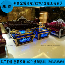New volume-selling KTV coffee table tempered glass glowing clubhouse box Bar coffee table Factory Direct spot