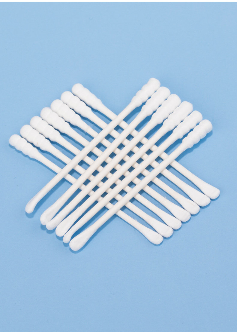 棉签掏耳朵用棉棒双头非木棒纸杆化妆棉签耳勺款掏耳朵盒装200支