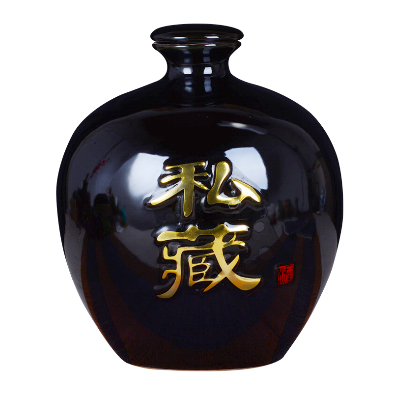 Ceramic bottle 1 catty 2 jins of restoring ancient ways 5 jins of ten catties small liquor bottles of empty wine bottles of jingdezhen Ceramic jars hip flask