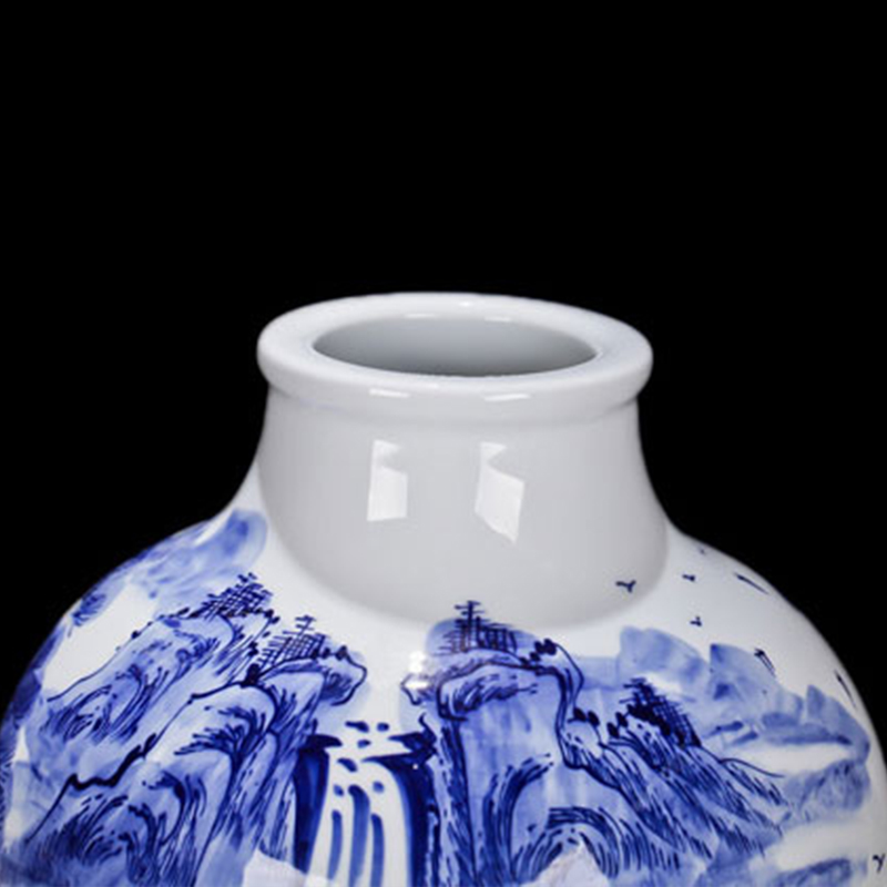 Jingdezhen ceramic bottle hand - made 10 jins jars seal dip jugs thickening lead - free wine bottles