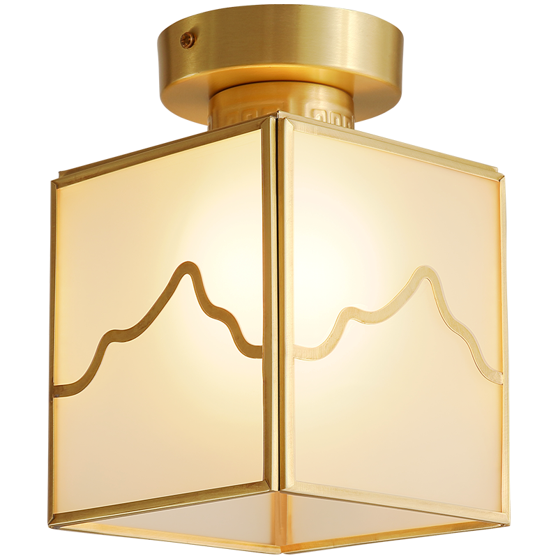 moon shadow lighting new chinese style copper ceiling lamp aisle lamp balcony lamp porch lamp corridor lamp simple and modern lamps