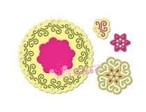 Spellbinders Bump cutting template S4203 Modern Heart Pendant