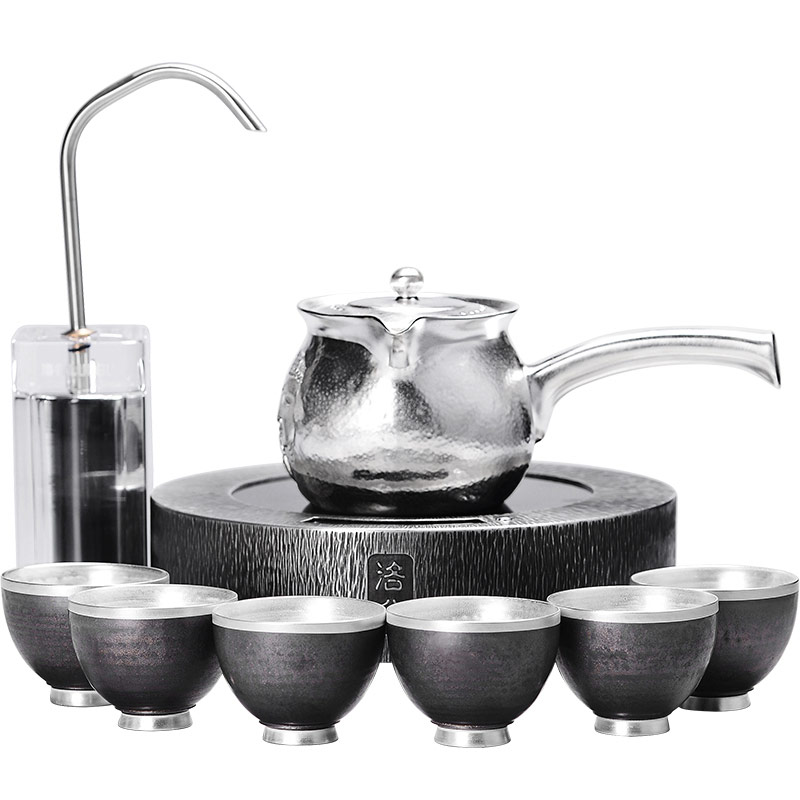 It still they've tasted silver gilding boiled tea kettle teapot black tea silver tea set electric tin TaoLu "bringing water