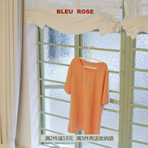 BLEU et ROSE (good period like a dream) summer fixed fan TEE simple versatile color thin short sleeve t-shirt