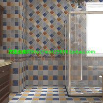 Pastoral style European Mediterranean ground climbing wall 300X300 colorful rock kitchen balcony living room background wall floor tiles