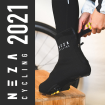 NEZA Wolf winter warm fleece riding shoe cover splashing anti-fouling road bike
