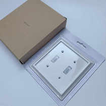 Decorative home USB two-port switch cover wall installation electrical box electrical box panel square White 12 5cm