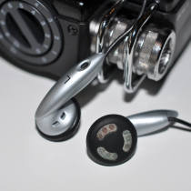 Japanese original old earplugs Universal short-line MP3 headphones vocal clean send 2 5mm wire control extension cord bag