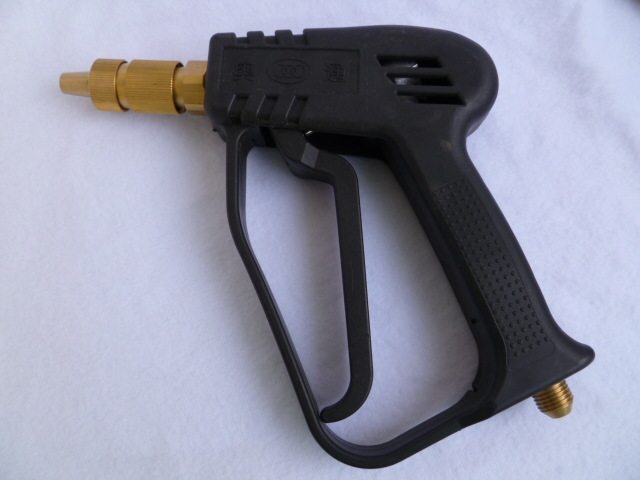 高压清洗机洗车机配件 28型380型550全铜塑料水枪头喷枪洗车工具