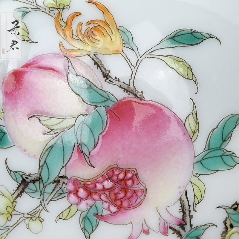 Jingdezhen JingJun enamel teapot live tiancheng hand - made ceramic teapot single pot home little teapot