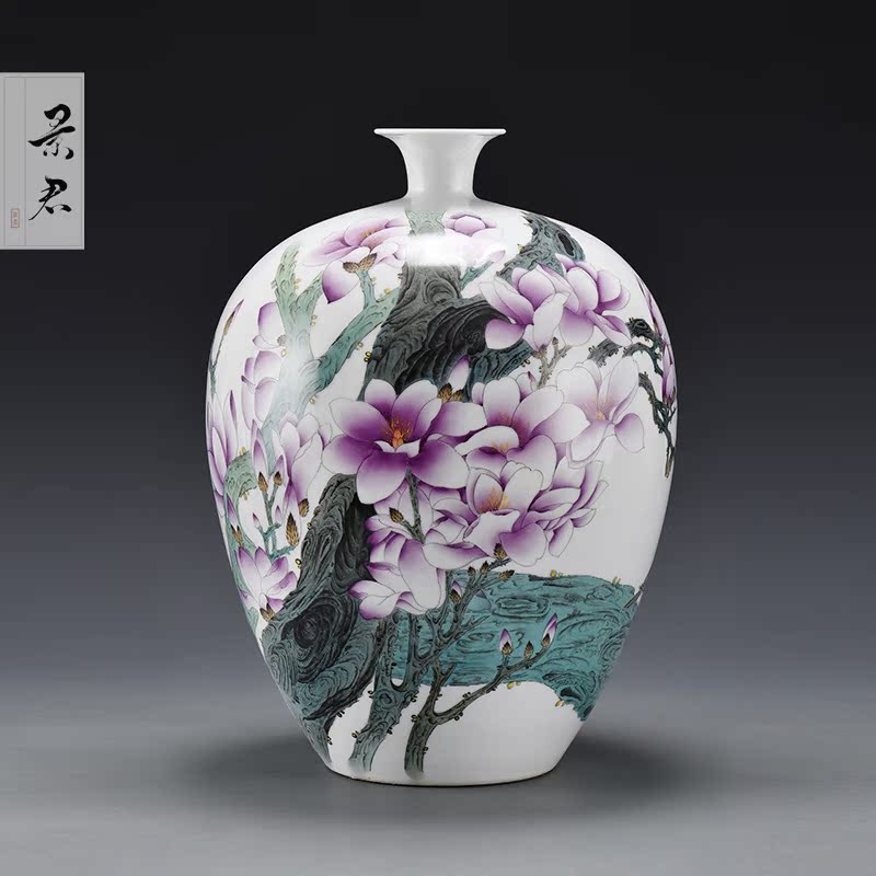 JingJun jingdezhen hand - made ceramic vases, flower arranging furnishing articles, the sitting room porch decoration of the new Chinese style