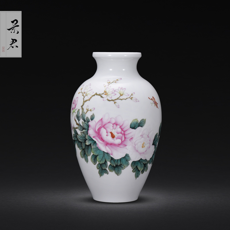 Hand - made JingJun jingdezhen ceramics vase sitting room adornment TV ark, furnishing articles furnishing articles flower arranging Chinese study