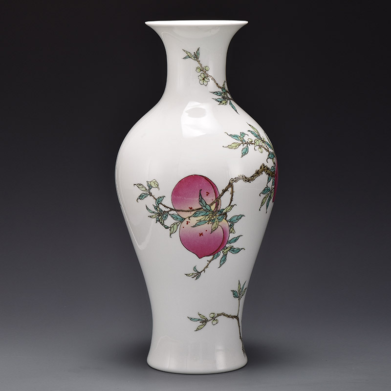Jingdezhen ceramics by hand China wind restoring ancient ways is the sitting room flower vase furnishing articles of Chinese style decoration decoration process