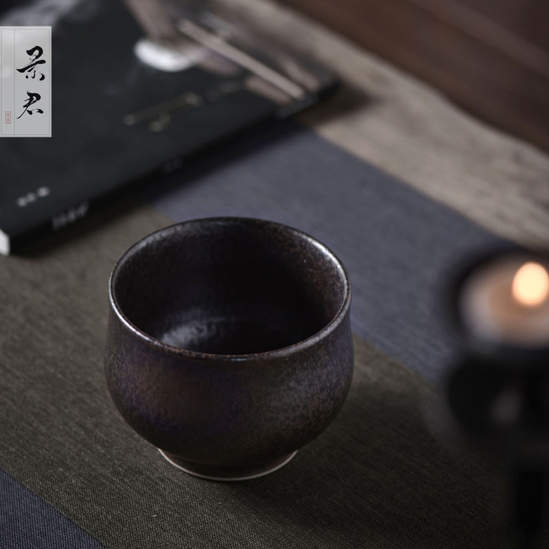 JingJun variable glaze checking coarse pottery tea to wash to the Japanese style always doing mercifully hot bowl of tea tea barrel 1