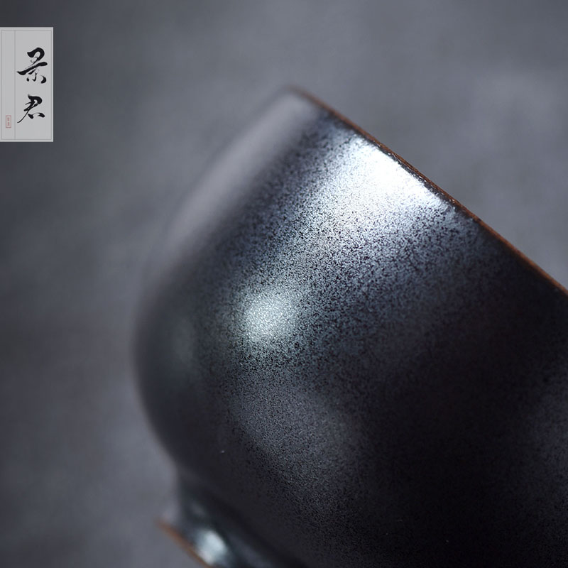 JingJun manual master cup tao Japanese zen coarse pottery teacup kung fu tea set small white tea light sample tea cup tea set