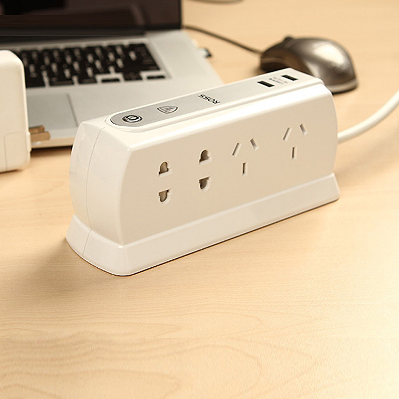 ross立式桌面插座usb插排多功能排插创意插线板智能拖线板接线板