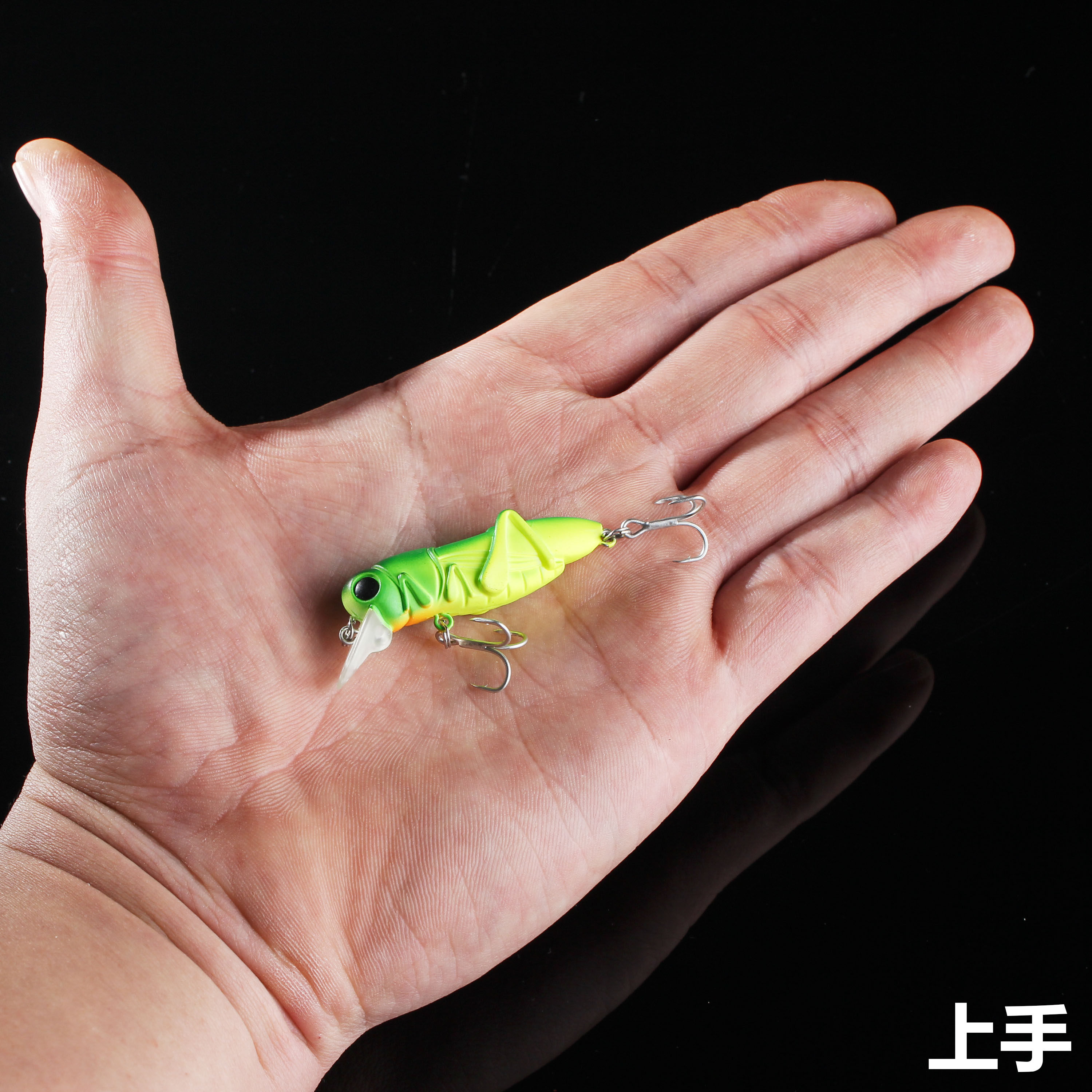 淡水路亚饵米诺悬浮水蚂蚱蟋蟀蚱蜢蝗虫假饵黑鲤鲢鱼青草鱼仿生饵