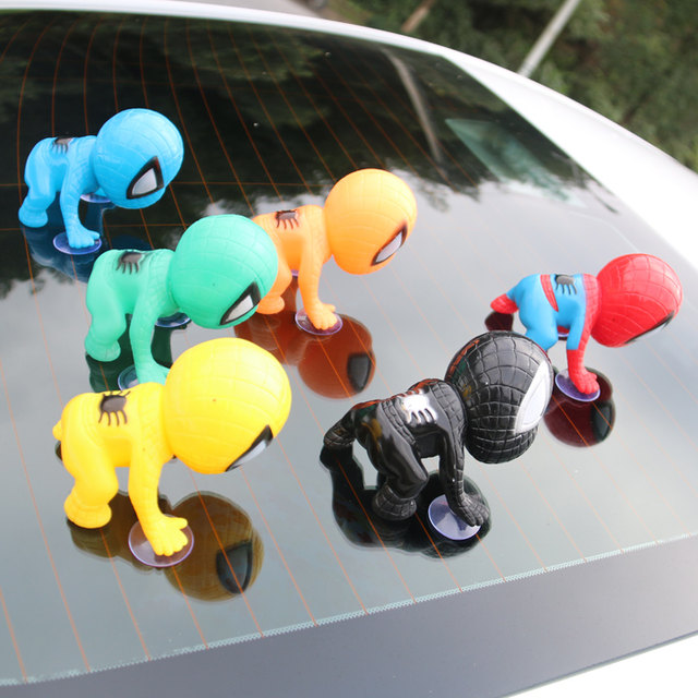 Motorcycle parts Spider-Man doll car accessories electric car decorative doll with sucker free shipping Motorcycle parts Spider-Man doll car accessories electric car decorative doll with sucker free shipping