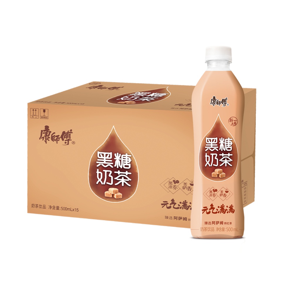 康师傅黑糖奶茶 500ml*15瓶 *2件