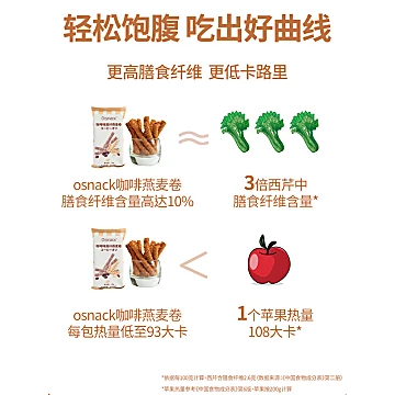 OSnack咖啡燕麦卷+豆乳蛋白卷2盒[5元优惠券]-寻折猪