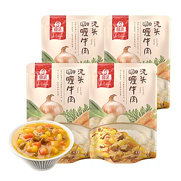 【母亲】咖喱牛肉即食料理包180g*4袋[10元优惠券]-寻折猪