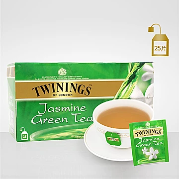 【凑单】Twinings川宁进口茉莉花茶25包*2g[3元优惠券]-寻折猪