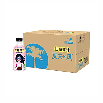 夏天的风植物蛋白饮料低糖椰汁330ml*12箱装[40元优惠券]-寻折猪