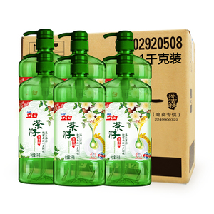 立白茶籽洗洁精1KG*6瓶 超值整箱装 茶籽精华 除菌去油食品用