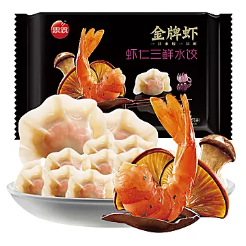 【思念】金牌虾仁三鲜水饺480g*4袋[10元优惠券]-寻折猪