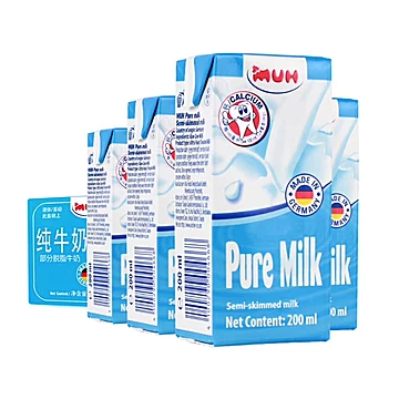 甘蒂牧场低脂纯牛奶200mL*24盒[5元优惠券]-寻折猪