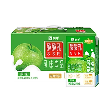 4箱【蒙牛】原味酸酸乳250ml*96盒[10元优惠券]-寻折猪