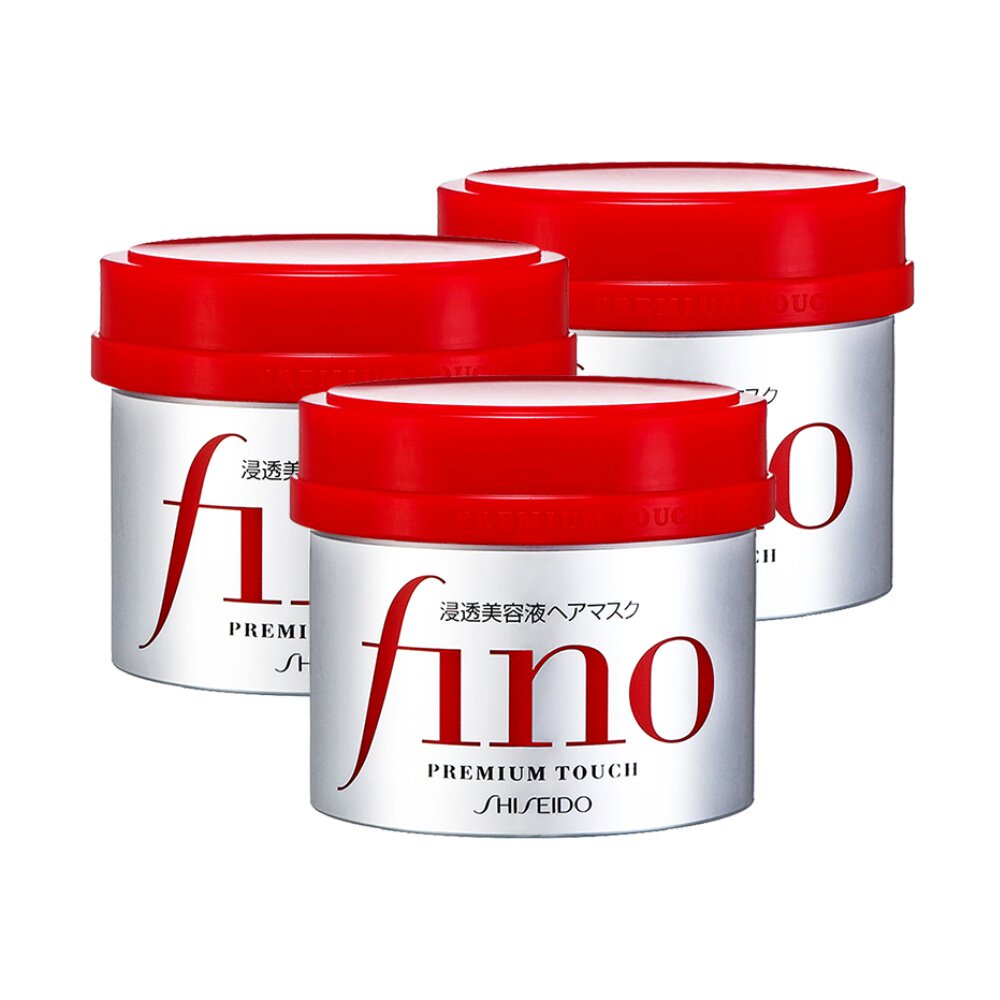资生堂fino发膜精华焗油230gx3罐免蒸倒膜修护烫染发质