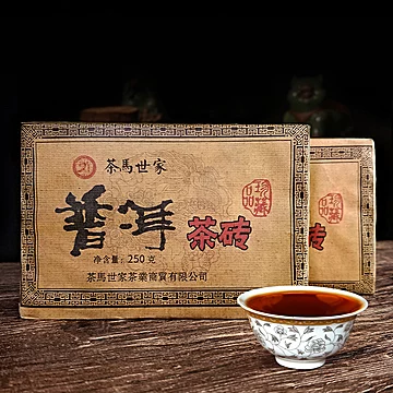 茶马世家普洱熟茶老茶叶茶砖250g[10元优惠券]-寻折猪