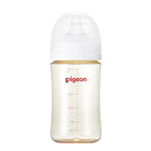 Pigeon 贝亲奶瓶 婴儿宽口径ppsu奶瓶80-330ml*1支自然实感第3代