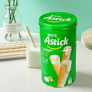 Astick/爱时乐休闲食品椰香夹心棒330g*2罐[2元优惠券]-寻折猪