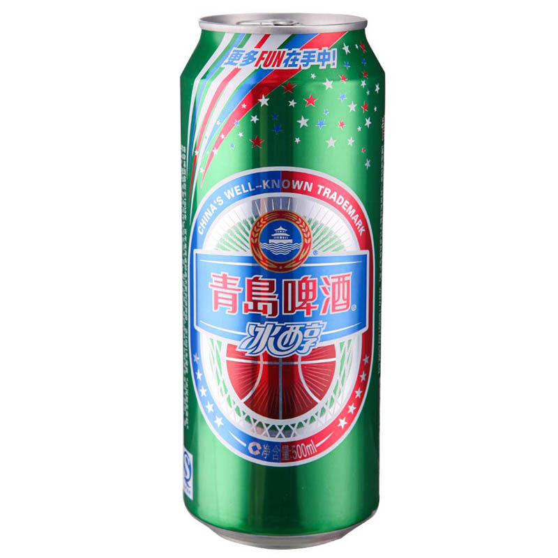 【天猫超市】青岛啤酒 冰醇易拉罐500ml*12罐/箱 听装 大包装