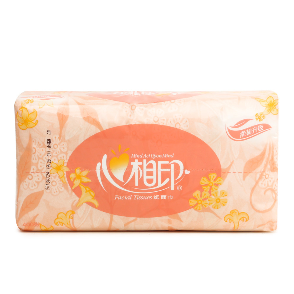 【天猫超市】心相印抽纸 家庭装纸巾面巾纸餐巾纸品2层200抽*6包