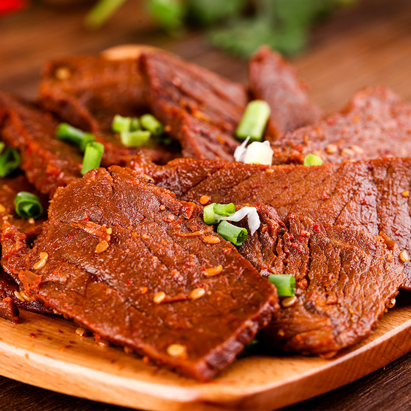 【天猫超市】江西特产 煌上煌真空装 香辣卤香牛肉片40g/袋