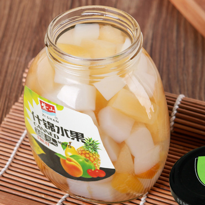【天猫超市】紫山 什锦水果罐头485g 新鲜水果罐头方便休闲零食