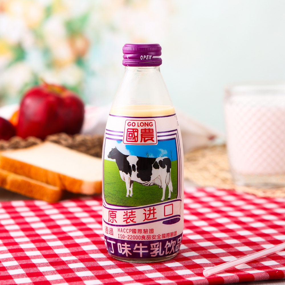 【天猫超市】台湾地区进口 国农布丁味牛乳饮品240ml 牛奶饮料