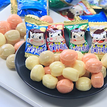 不二家香醇牛奶糖混合口味500g*1包糖果[3元优惠券]-寻折猪