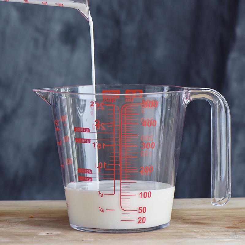 exhibition resin measuring cup 500ml plastic measuring cup ml cup three kinds of baking tools with handle