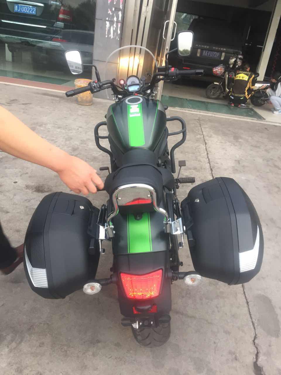 川崎s650 kawasaki 小火神vulcan边箱 边箱架 边包置物箱 夏德36l
