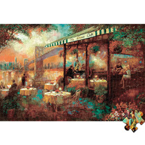 Jigsaw puzzle 1000 oil painting wooden classical painting style saxophone wooden toy adult children puzzle gift