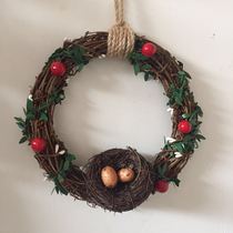 Rattan hotel decoration birds nest wall diy handmade decoration crafts wreath Christmas decoration