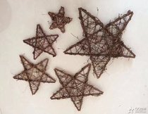 diy handmade dream catcher pine ring Christmas five-pointed star rattan school kindergarten gift decoration dry branches