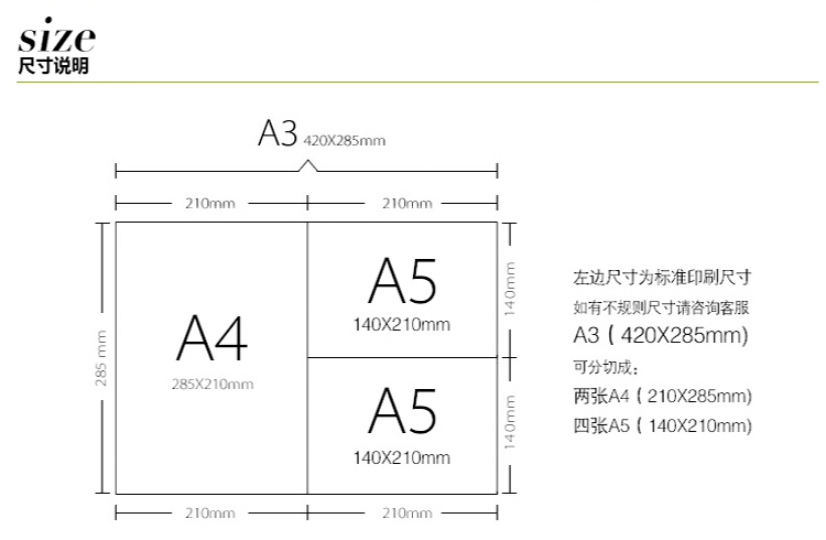 a4精装书封面尺寸图解图片