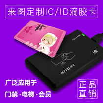 Dropping rubber card customization Fudan M1 card customized elevator IC card key buckle membership card induction id Community Access card