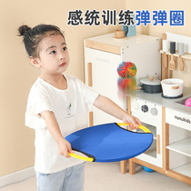 Kindergarten Throws Up The Ball Outdoor Parenting Games Children Sports Play Frisbee Fly Trays Early Teach Toy Play Shots